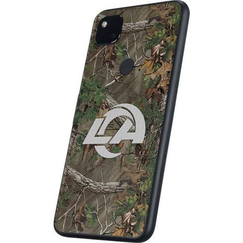 NFL Los Angeles Rams Realtree Xtra Green Camo Google Pixel 4a Skin